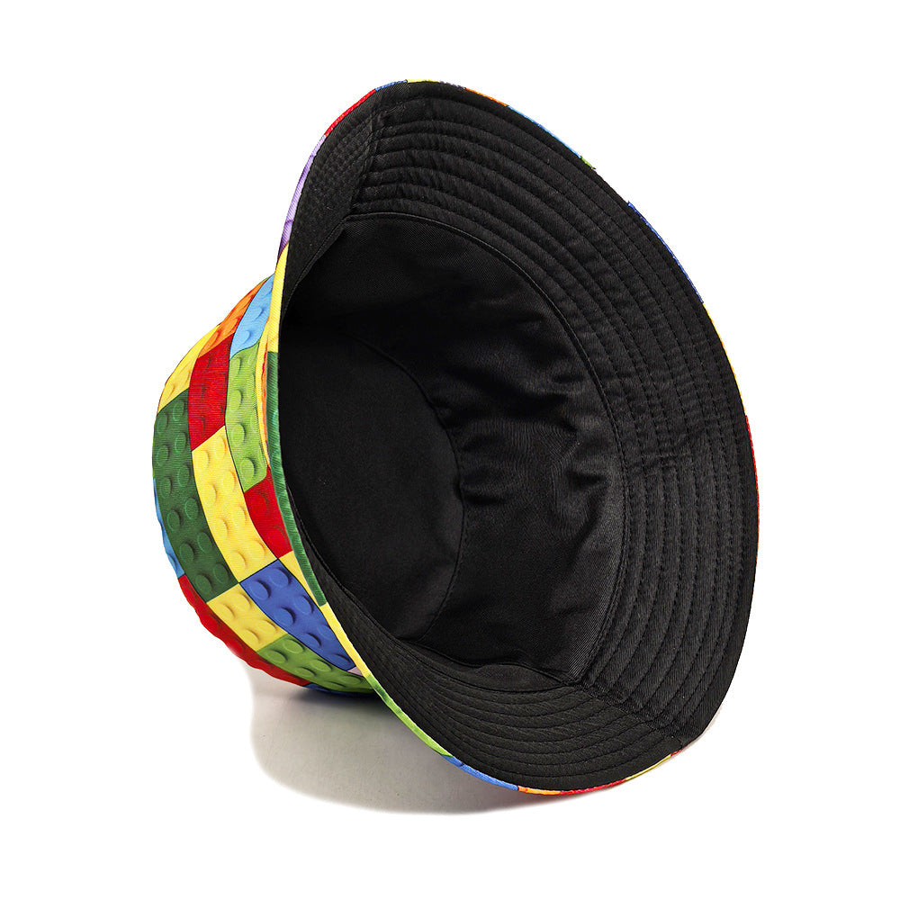 Wholesale Building Blocks Print Bucket Hat